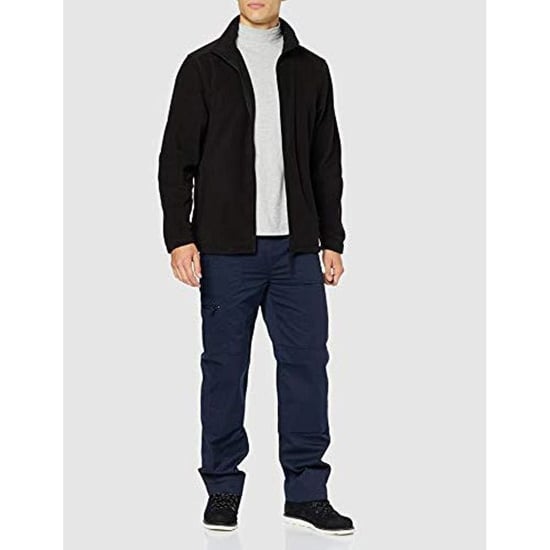 Regatta Mens Plain Micro Fleece Full Zip Jacket (Layer Lite) (Black)