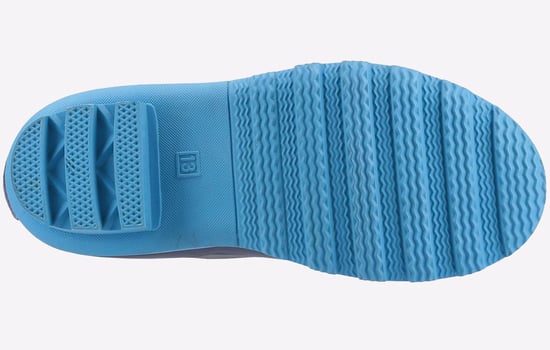 Cotswold Stripe Wellington Rubberen Jongens Blauw/Groen/Gele Regenlaarzen - Image 4
