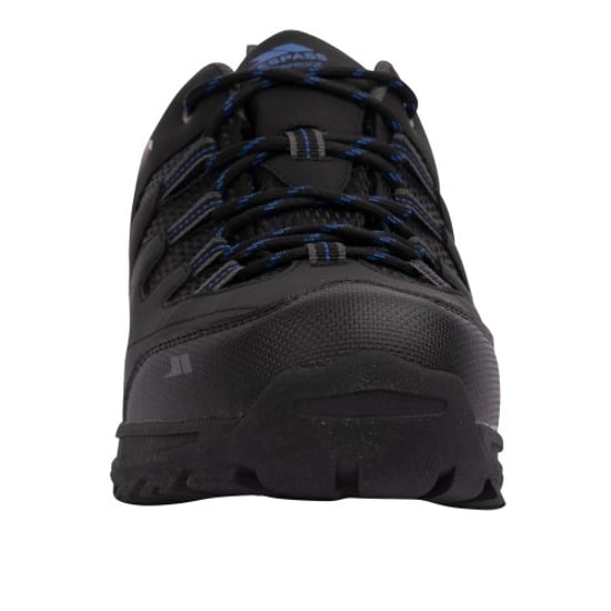 Trespass Mens Finley Low Cut Hiking Shoes (Black/Blue)