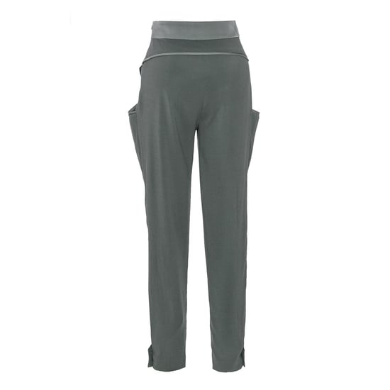 Bi-materiaal taps toelopende broek - Image 5