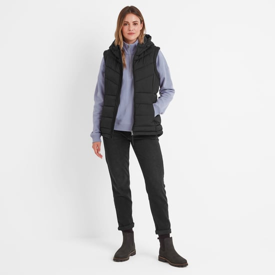 Calvo Womens Padded Gilet Black