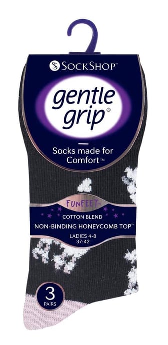 6 paar sokken zonder elastiek damessokken met zachte grip - GG201 - Image 2