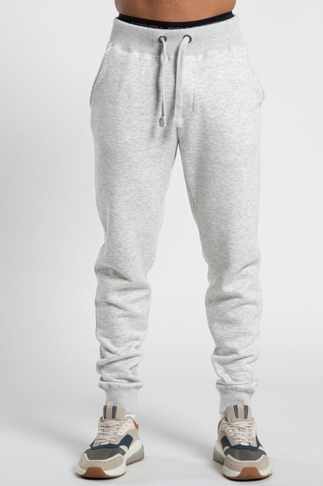Light Grey Cotton Blend Joggers - Image 1
