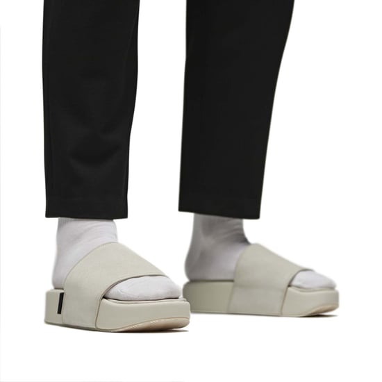 Heren Y-3 Slidesandalen in Lichtgrijs - Image 6