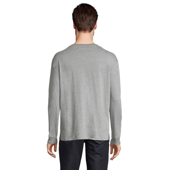 SOLS Unisex Adult Pioneer Melange T-shirt met lange mouwen (Grijze Melange) - Image 2