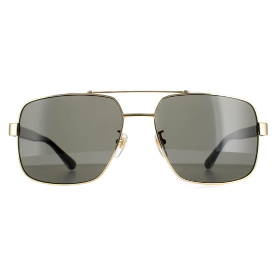 Gucci Square Mens Gold Black Grey GG0529S
