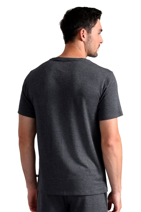 Ted Baker Korte Mouwen Pyjama Top | Luxe Katoenen Loungewear T-Shirt voor de Zomer - Charcoal - Image 2
