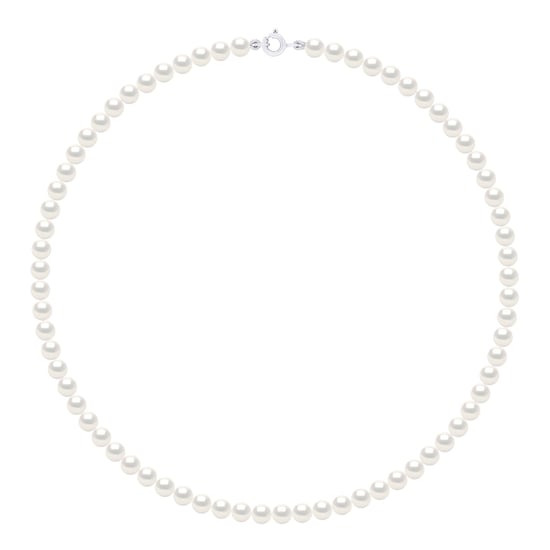 Necklace of Real Cultured Freshwater Pearls Round 5-6 mm