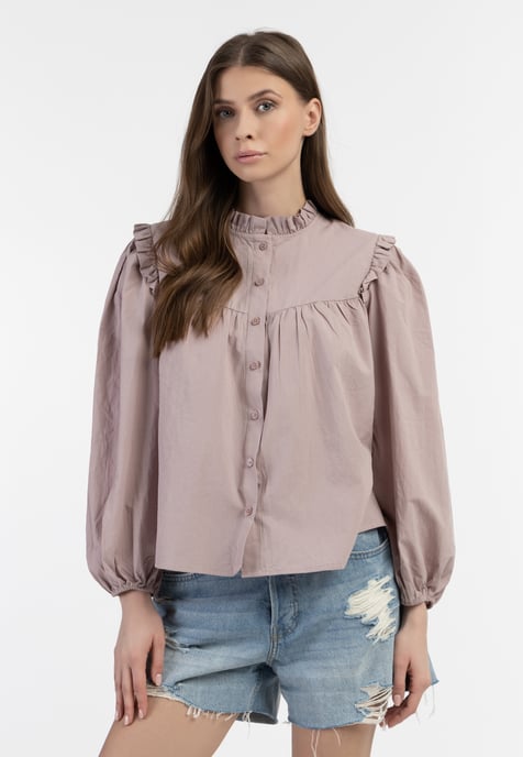 Dreimaster Blouse Dames oud roze - Image 3