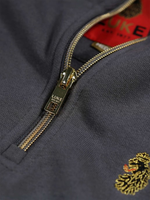 Luke 1977 Higgs Quarter-Zip Sweat Grey