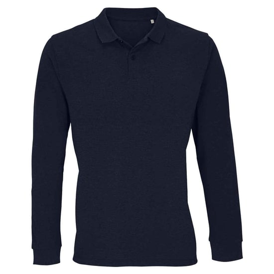 SOLS Unisex Adult Planet Poloshirt met lange mouwen (Franse marine) - Image 1