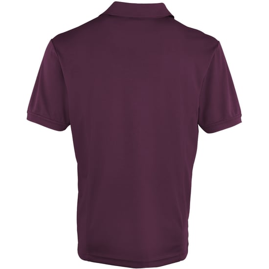Premier Heren Coolchecker Pique korte mouw Polo T-Shirt (Aubergine) - Image 2