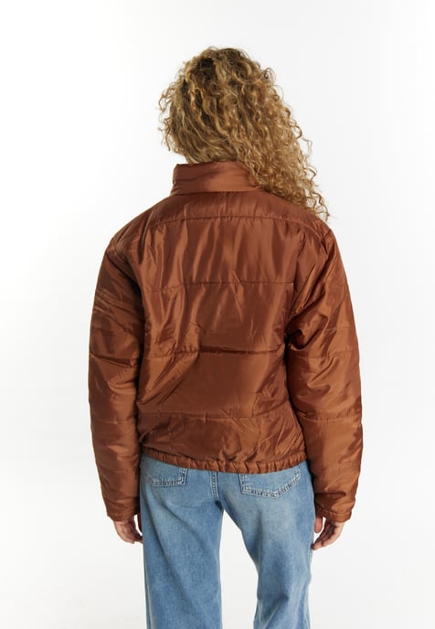 Mymo Licht gewatteerd blousonjack Dames lichtbruin - Image 4