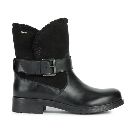 Geox D Rawelle B ABX A Runderleren Dames Zwarte Laarzen. - Image 4