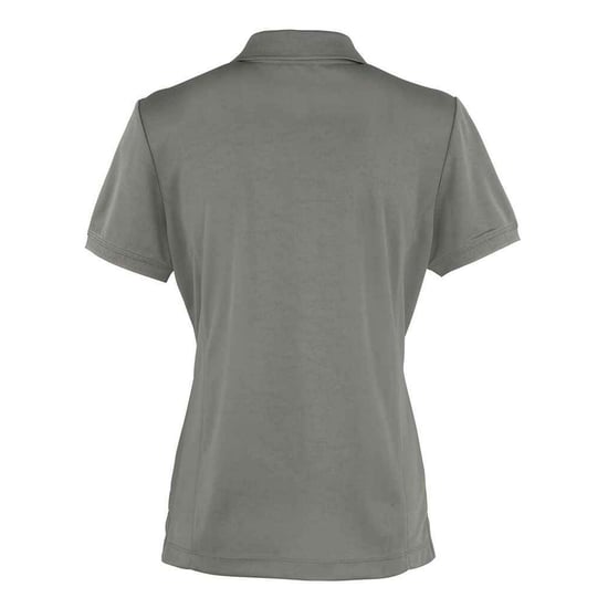 Premier Dames/Dames Coolchecker Piqué Poloshirt (Donkergrijs) - Image 2