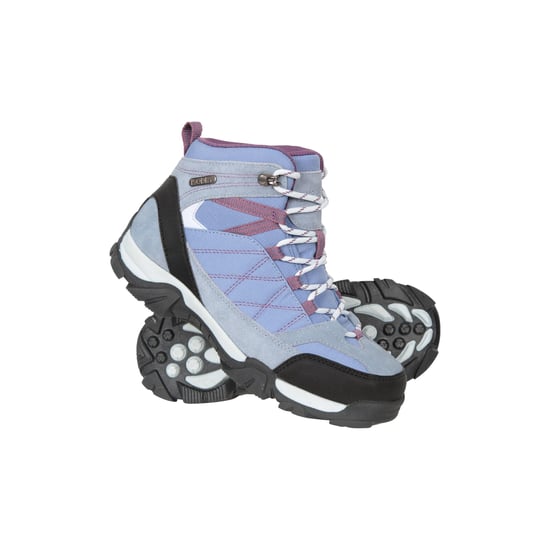 Mountain Warehouse Kinder/kleuterpad suède wandelschoenen (Lila) - Image 1