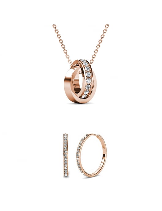 Chique Circle Hoop Sets - Oostenrijks kristal - Image 1