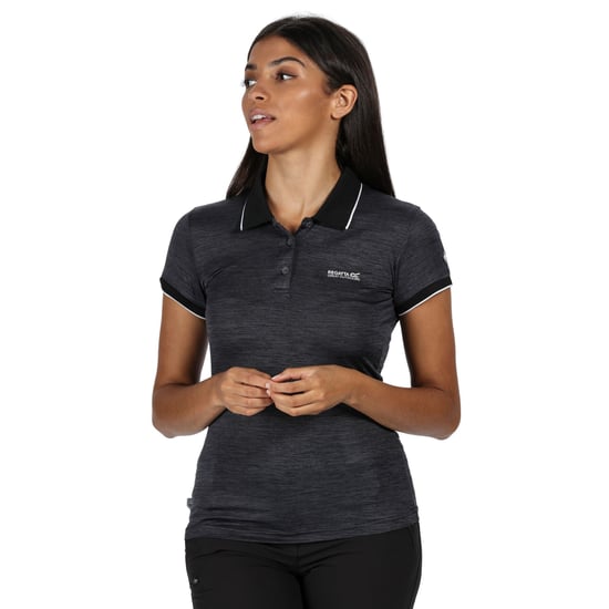 Regatta Womens/Ladies Remex II Polo Neck T-Shirt (Black)