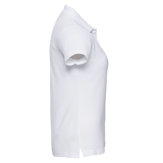 Russell Dames/Dames Piqué Poloshirt (Wit) - Image 3