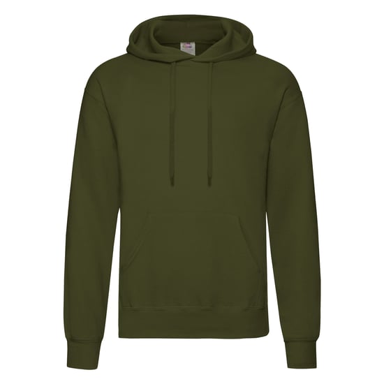Fruit Of The Loom Unisex Volwassenen Klassiek Sweatshirt met capuchon (Klassieke Olijf) - Image 1