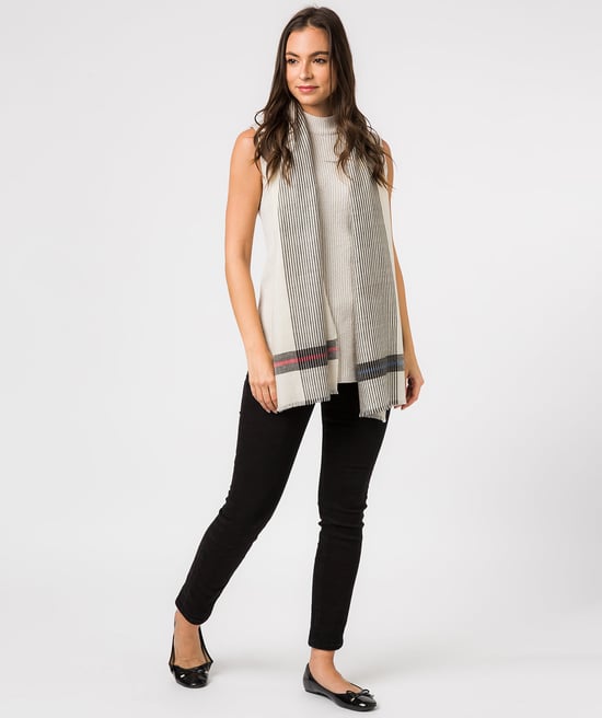'Pixel' Cashmere & Merino Wool Pashmina