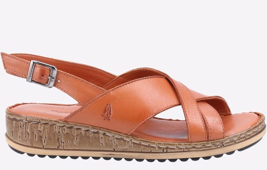 Hush Puppies Elena Cross Over Wedge Womens