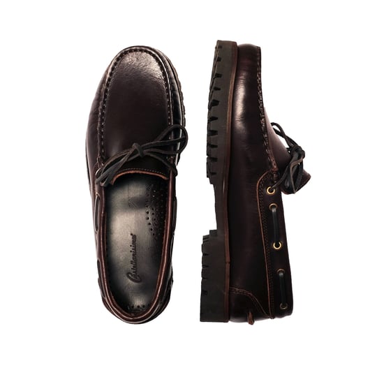 Castellanisimos Classic Leather Boat Shoes Men Brown