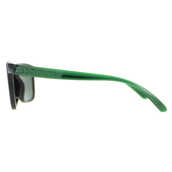 Arnette Rectangle Mens Black Dark Green Polarized AN4321 Lebowl