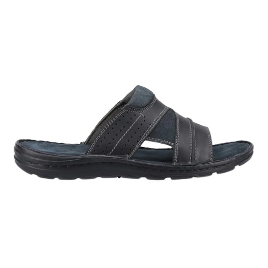 Hush Puppies Heren Archer Leren Muiltjes (Zwart) - Image 1