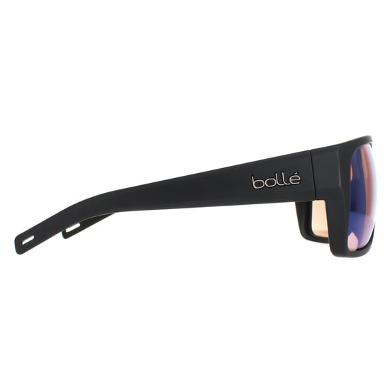 Bolle Square Mens Matte Black Phantom+ Polarized Photochromic Falco Sunglasses