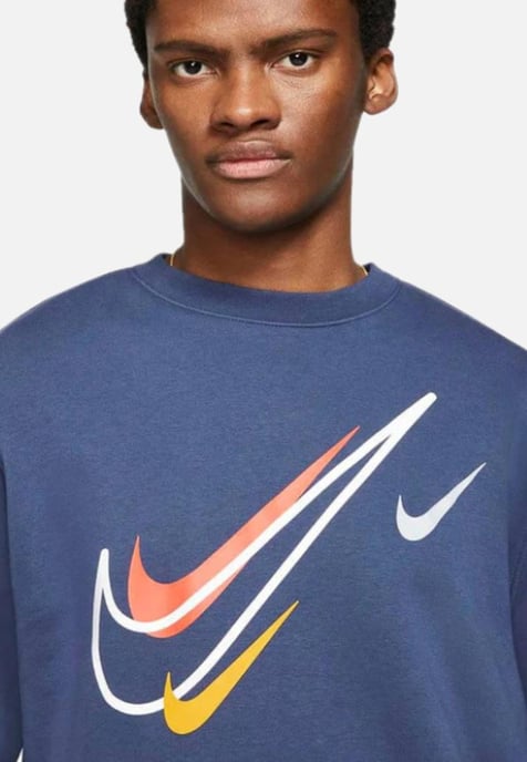 Nike Multi Swoosh trainingspak voor heren met ronde hals in marineblauw - Image 4