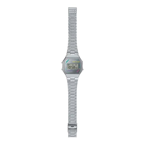 Casio Casio Collection Vintage Pac-man 45th Anniversary Heren Horloge Zilverkleurig A168WEPC-7AER - Image 4