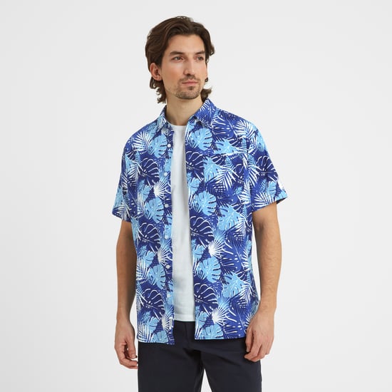Arnie Mens Short Sleeve Shirt Sapphire Blue