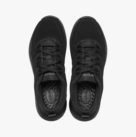 Crocs On the Clock Polyurethaan Heren Triple Black Sneakers - Image 2
