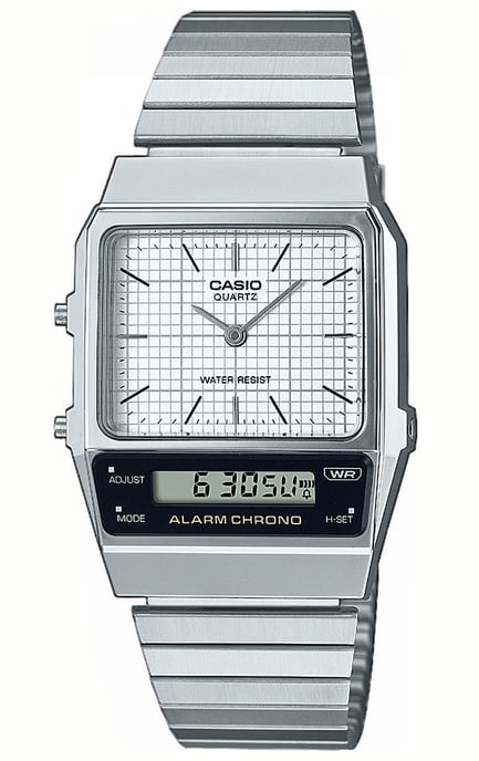 Casio Casio Collection Vintage Heren Horloge Zilverkleurig AQ-800E-7AEF - Image 1