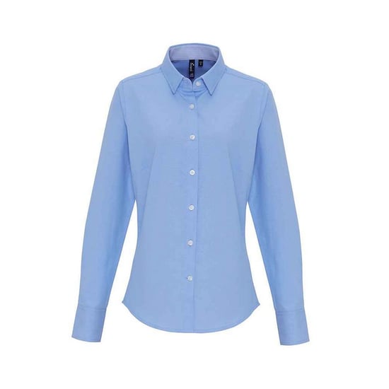 Premier Dames/Dames Gestreept Oxford Formeel Overhemd Met Lange Mouwen (Oxford Blauw) - Image 1
