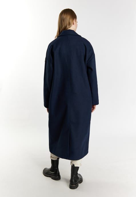 Dreimaster Overgangsjas van wolmix Dames donker marine - Image 4