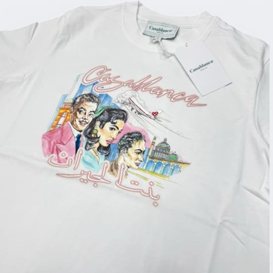Casablanca La Liaison Design wit T-shirt - Image 4