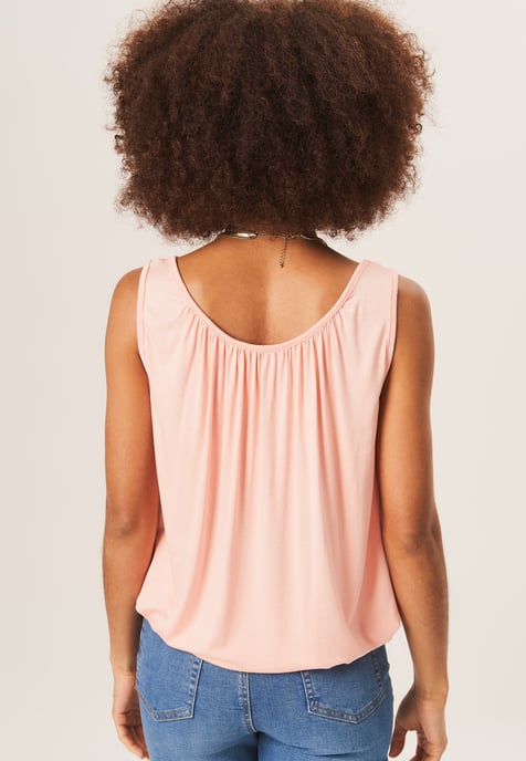 Rouse hals oversized mouwloze top - Image 4