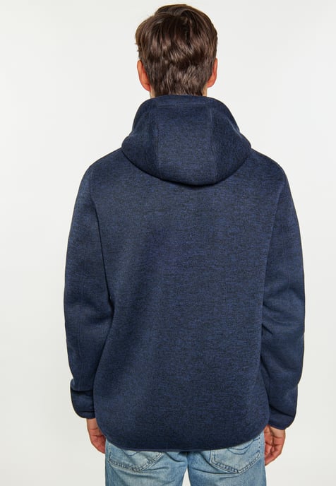 Schmuddelwedda Gebreide fleeceblouse Heren marine gem - Image 4