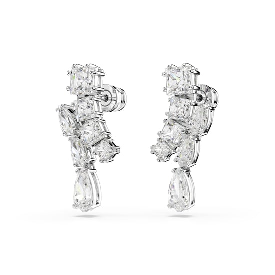 Swarovski 'Matrix' Dames Oorhangers van Basismetalen met Dangle - Zilver 5700418 - Image 3