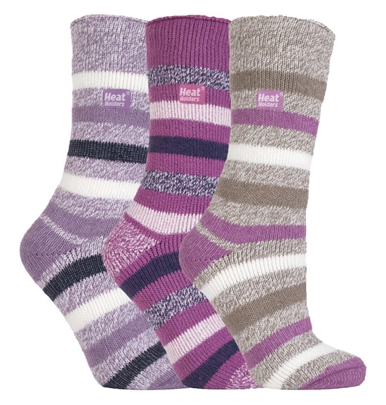 Heat Holders3 paar thermo wintersokken voor dames - Blockstreep - Image 1