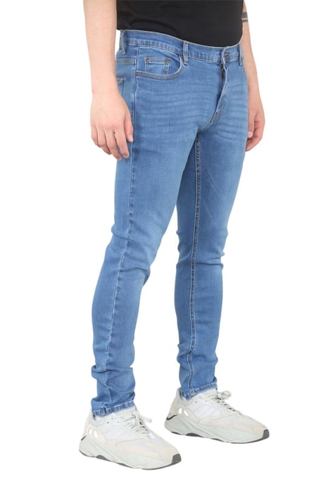 MYT Heren skinny fit jeans stretch denim in middenblauw - Image 2