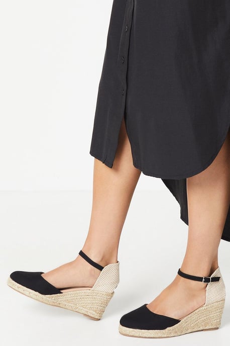Rocki Closed Toe Espadrille Wedges