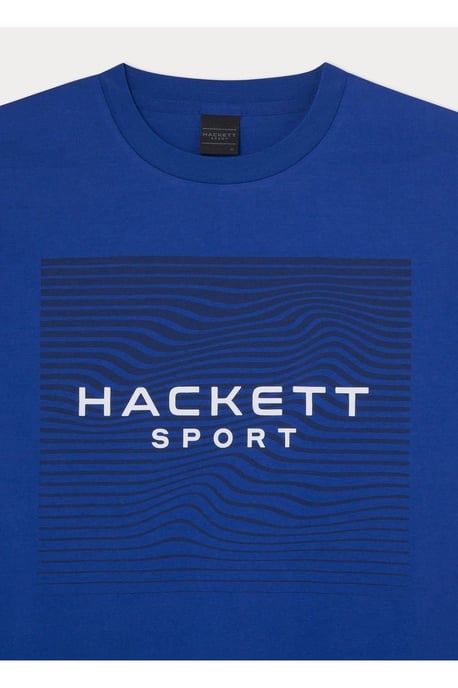 Hackett Sport Vector Graphic Short Sleeve T-shirt Cobalt Blue