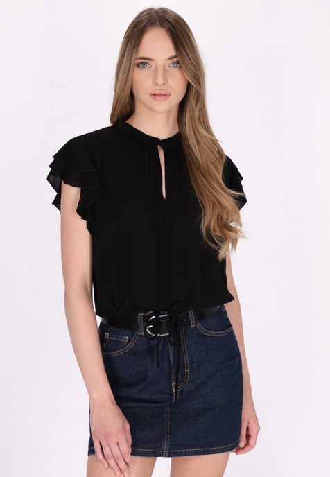 Dreimaster Blouse Dames zwart - Image 3