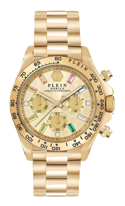 Philipp Plein Nobile Lady Dames Horloge Goudkleurig PWSBA0223 - Image 1