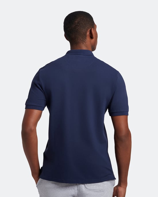 Lyle & Scott Gewoon poloshirt in Marine - Image 3