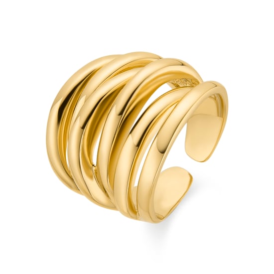 Luxenter ring afgewerkt in 18K geel goud - Vermixi - Image 1