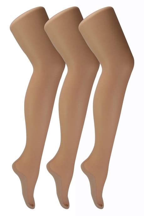 Sock Snob - Womens Seamed Panty's 3 Pack 40 Denier - Naakt / Naakt - Image 1